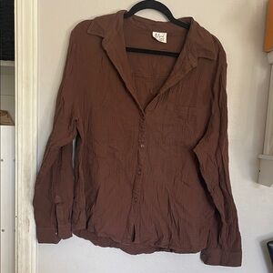 Madewell Men's Chocolate Brown Shirt Jacket